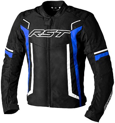 RST Pilot Evo, Textiljacke wasserdicht - Schwarz/Blau/Weiß - M von RST