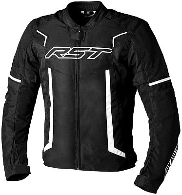 RST Pilot Evo, Textiljacke wasserdicht - Schwarz/Weiß - L von RST