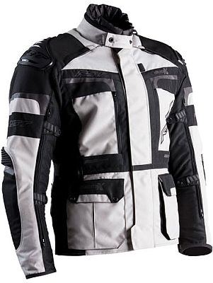 RST Pro Adventure-X, Textiljacke wasserdicht - Hellgrau/Schwarz - S von RST