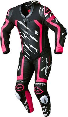 RST Pro Evo Airbag LE, Lederkombi 1tlg. - Schwarz/Neon-Pink/Weiß - XXL von RST