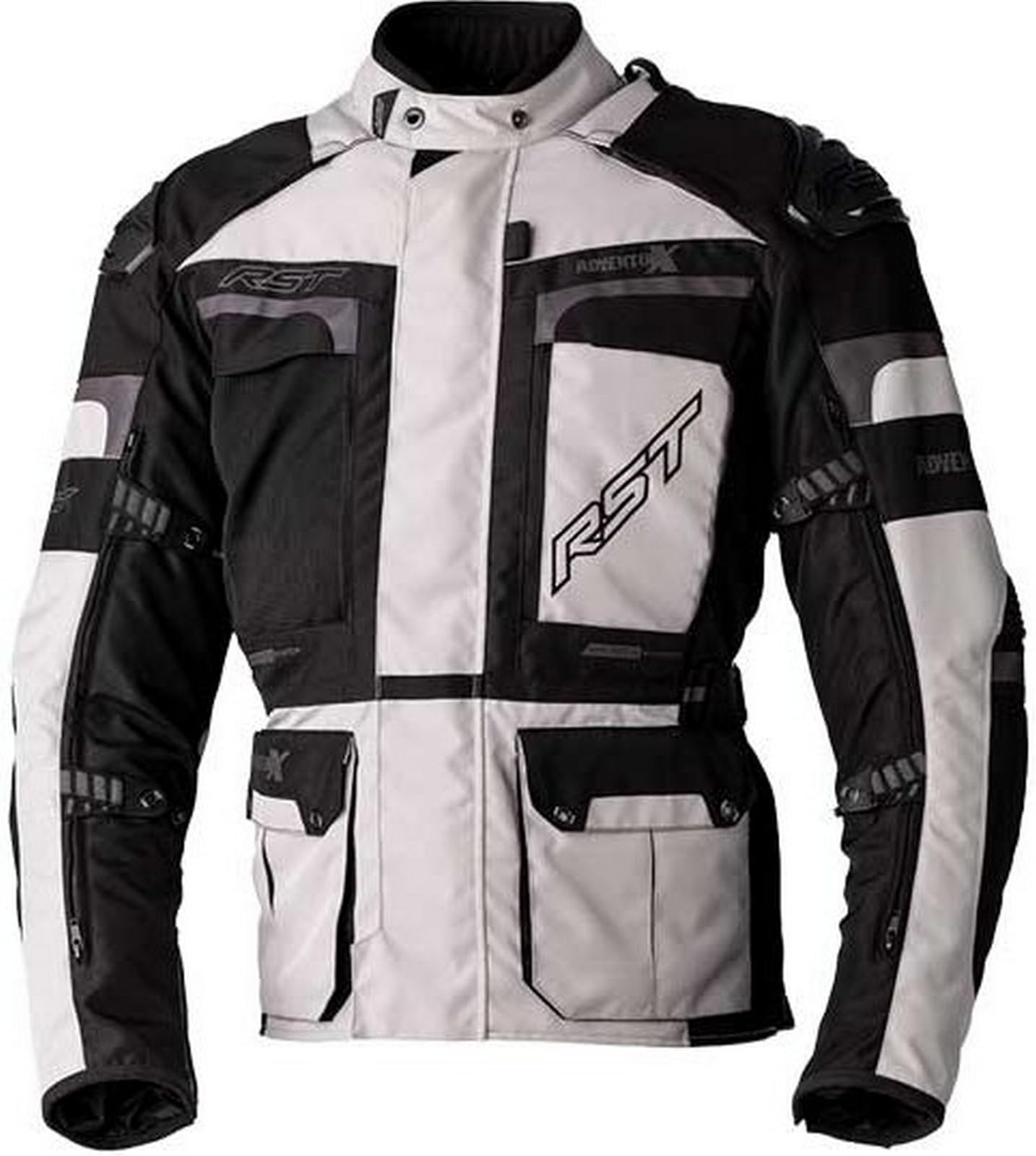 RST Pro Series Adventure-X CE Mens Textile Jacket Silver/Black von RST