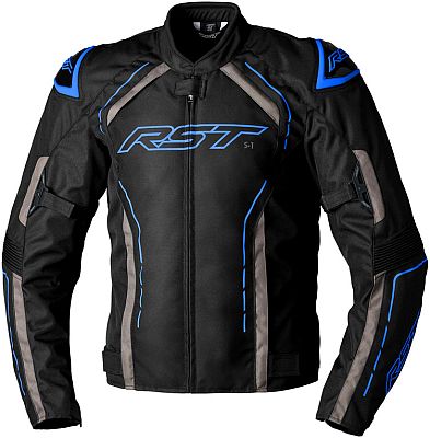 RST S-1, Textiljacke wasserdicht - Schwarz/Grau/Blau - XL von RST