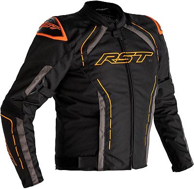 RST S-1, Textiljacke wasserdicht - Schwarz/Grau/Orange - 3XL von RST