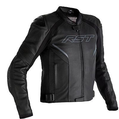 RST Sabre Airbag, Lederjacke - Schwarz/Schwarz - 3XL von RST