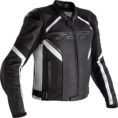 RST Sabre Airbag, Lederjacke - Schwarz/Weiß - 4XL von RST