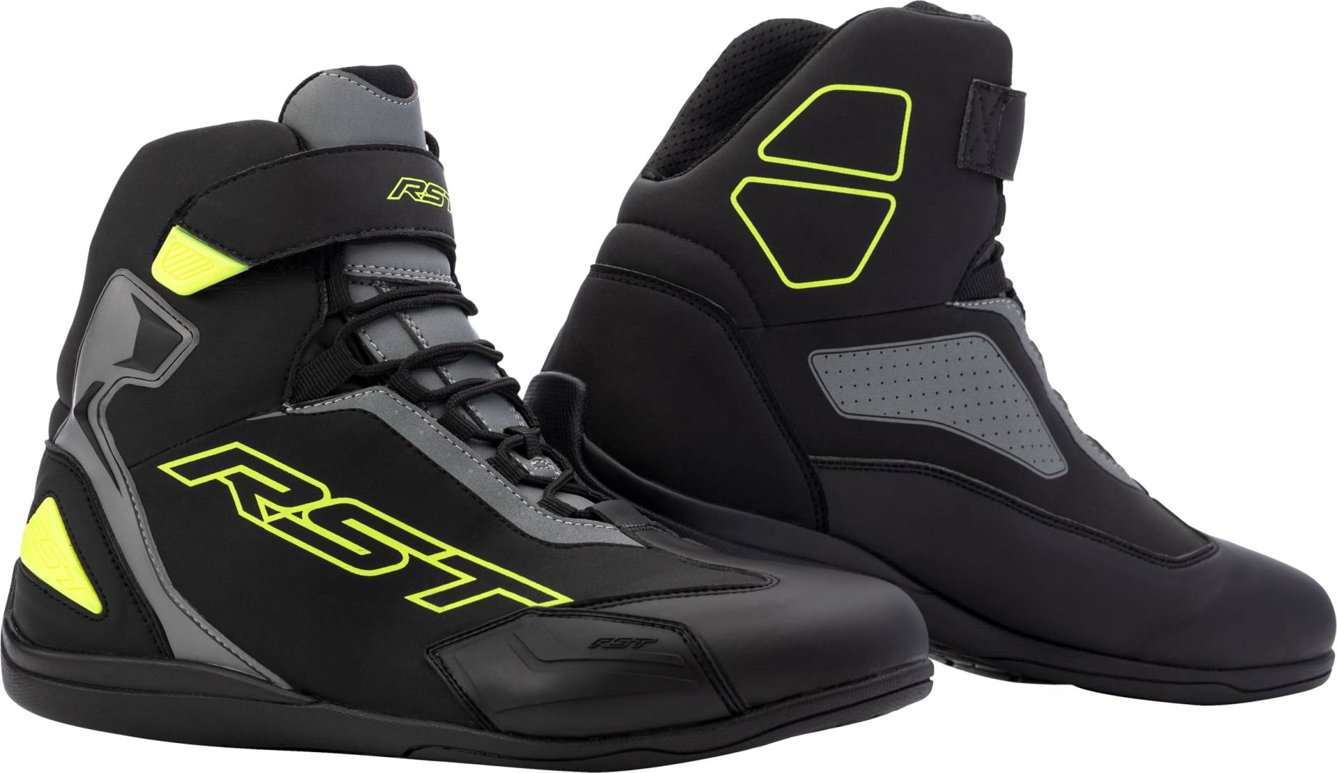 RST Sabre Moto Shoe Mens CE Boot Black/Grey/Flo Yellow von RST