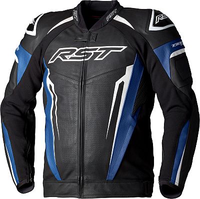 RST TracTech Evo 5, Lederjacke perforiert - Schwarz/Blau - M von RST