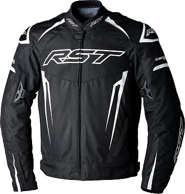 RST TracTech Evo 5, Textiljacke wasserdicht - Schwarz/Weiß - XXL von RST