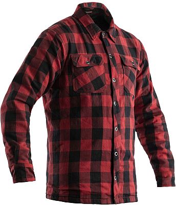 RST X Lumberjack, Aramid Textiljacke/Hemd - Rot/Schwarz - M von RST