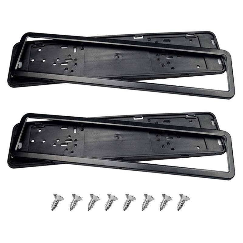 2 PCS Kennzeichenhalter Auto für VW ID.4 CROZZ 2021 2022 2023,Premium Autokennzeichen Halterung Nummernschildhalterung Auto Zubehör,Black von RSXZDKBZ