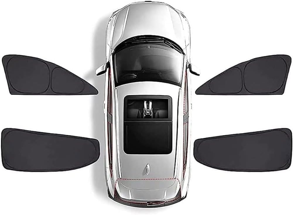 Ganzkörper-Autofenster-Sonnenschutz für Audi A5 Cabriolet, UV-Schutz/atmungsaktiv/magnetische Adsorption,Full window 4PCS von RTDDKFCVG