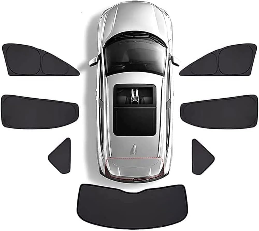 Ganzkörper-Autofenster-Sonnenschutz für BMW X6 2015-2019, UV-Schutz/atmungsaktiv/magnetische Adsorption,Full window 7PCS von RTDDKFCVG
