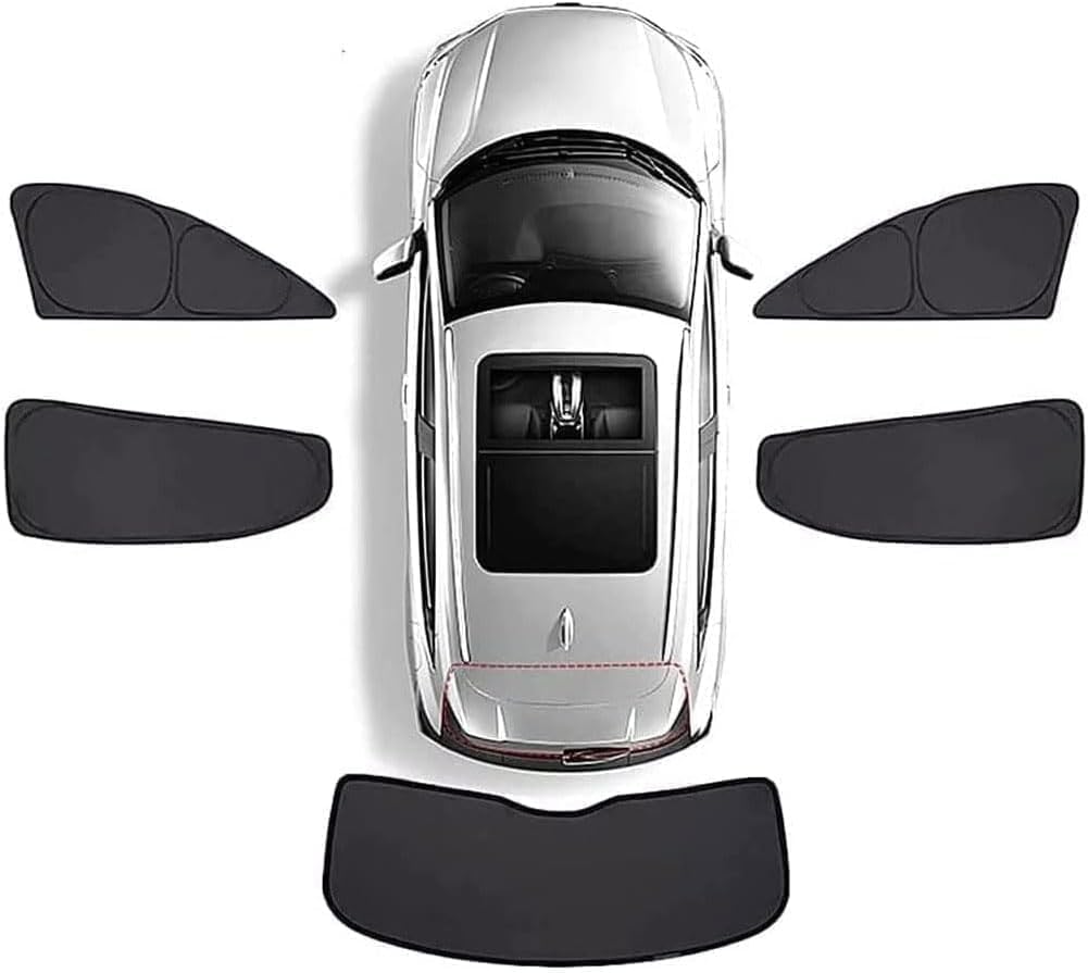 Ganzkörper-Autofenster-Sonnenschutz für Dodge Charge 4WD 2011-2024, UV-Schutz/atmungsaktiv/magnetische Adsorption,Full window 5PCS von RTDDKFCVG