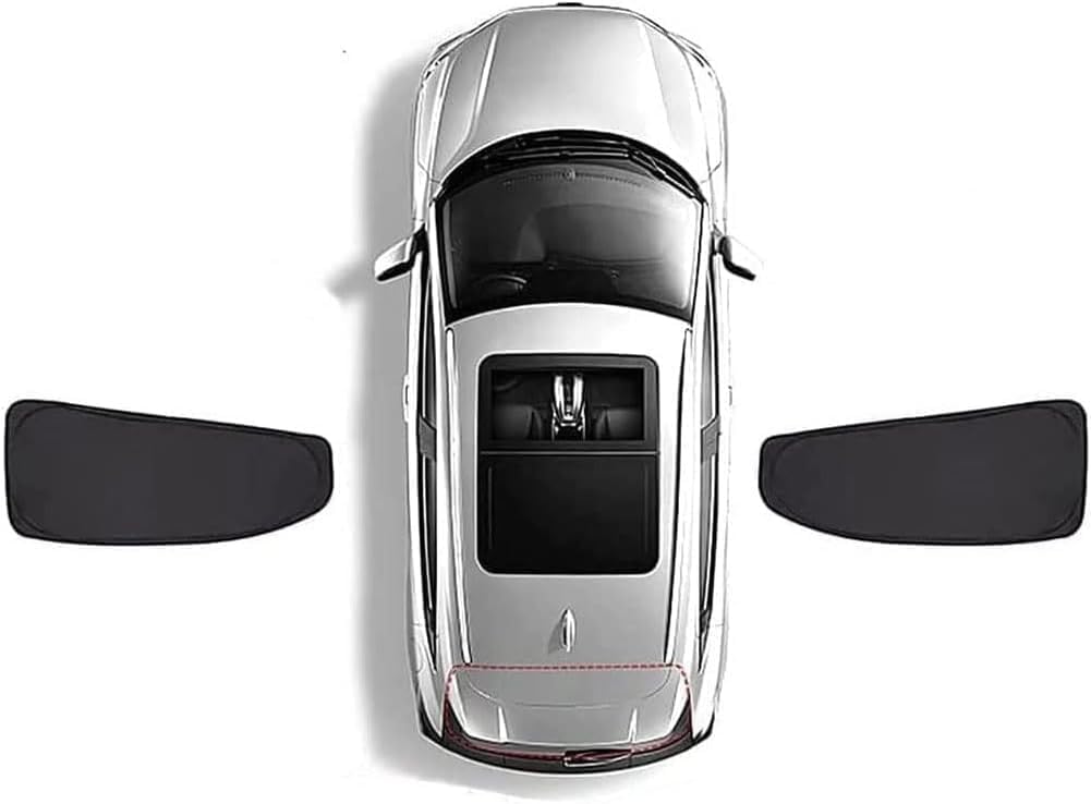 Ganzkörper-Autofenster-Sonnenschutz für Hyundai Sonata 2010-2015, UV-Schutz/atmungsaktiv/magnetische Adsorption,Rear window 2PCS von RTDDKFCVG