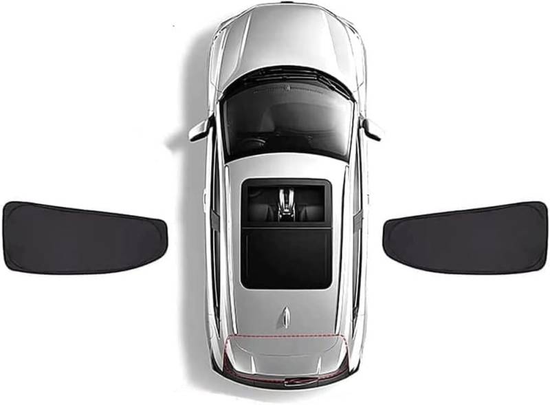 Ganzkörper-Autofenster-Sonnenschutz für VW Touran 7seats 2006-2024, UV-Schutz/atmungsaktiv/magnetische Adsorption,Rear window 2PCS von RTDDKFCVG