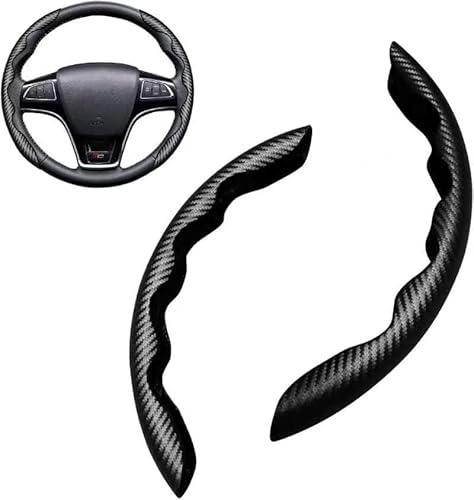 Steering Wheel Covers für Mercedes Benz B Class W245 W246 CLA, rutschfest und verschleißfest,kein Innenring universell.,Black von RTDDKFCVG