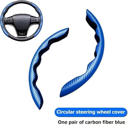 Steering Wheel Covers für Mercedes Benz C Class AMG W205 W204 W203 W203, rutschfest und verschleißfest,kein Innenring universell.,Blue von RTDDKFCVG