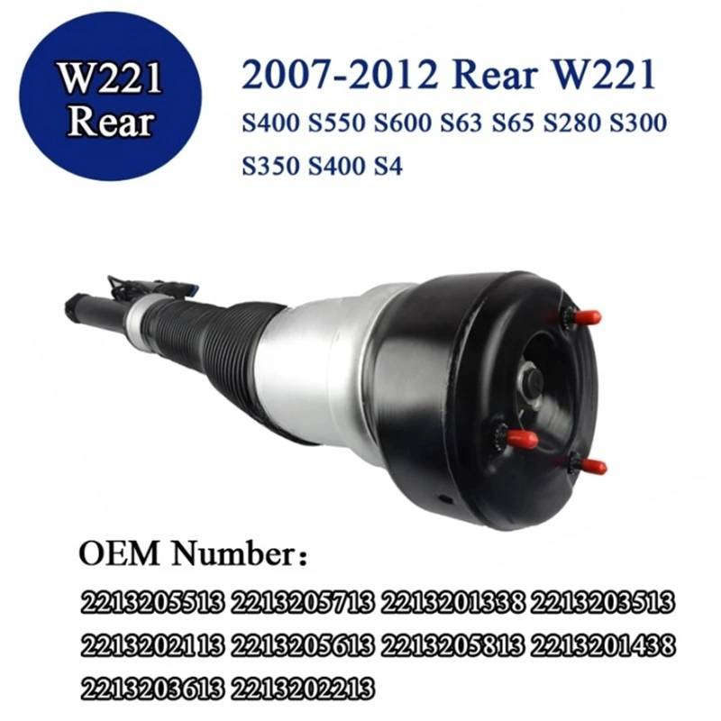 W221 Vorne Hinten Luftfederung Federbeine Schock 2007-2012 Stoßdämpfer 2213204913 2213205513 2213205613(W221 Rear) von RTFFHNV