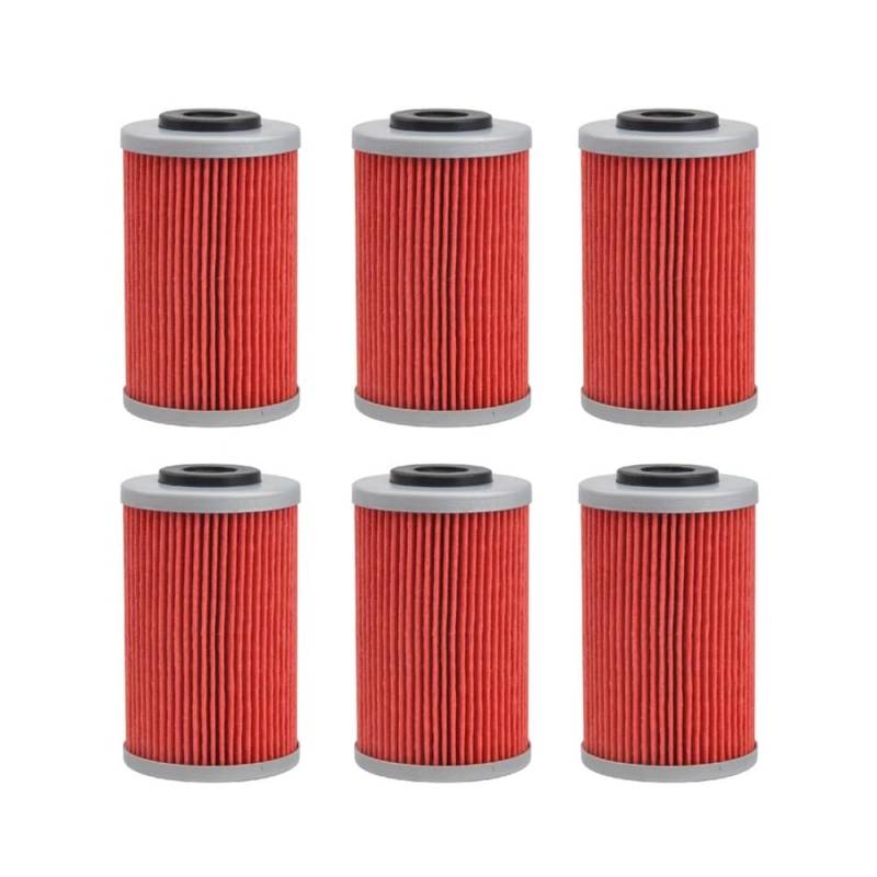 1/4/6 Stück Ölfilter, kompatibel mit 200 250 401 701 701 2016 2017 2017 2019 2020.(1pc Red) von RTdFBXC