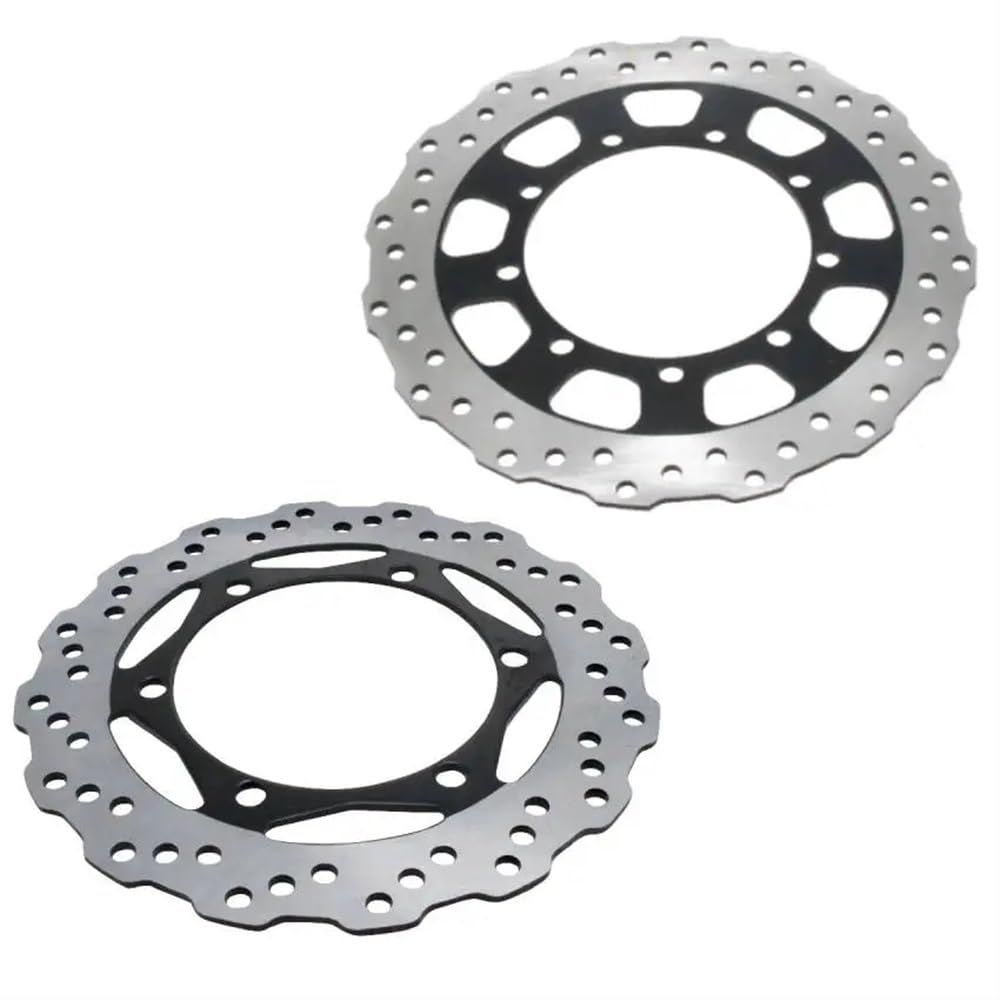 Kompatible Bremsscheiben vorne und hinten Kompatibel mit KL650 KLR650 KLR 650 2008 bis 2018 OEM 41080-0099-11H 41080-0100-11H(Rear Brake DISC) von RTdFBXC