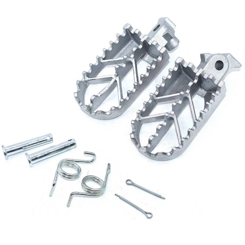 Kompatible Fußrasten aus Edelstahl Kompatibel mit Pit Dirt Motorräder XR50 CRF50 CRF70 SSR Motocross Motorrad Fußstütze(Foot PEGS NO Cover) von RTdFBXC