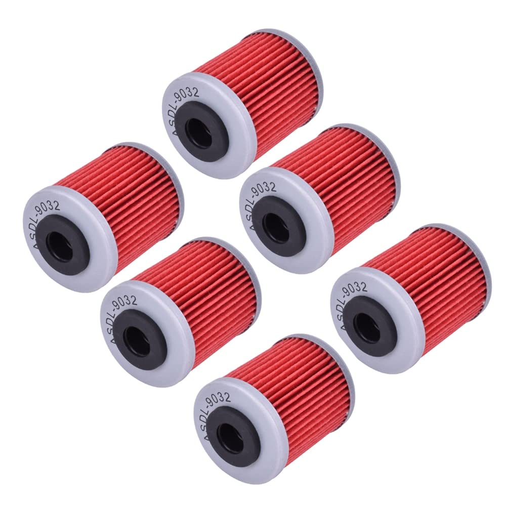 Motorölfilter Kompatibel mit 701 701 1. Filter 2016 2017 2018 2019 2020 701(6pcs Red) von RTdFBXC