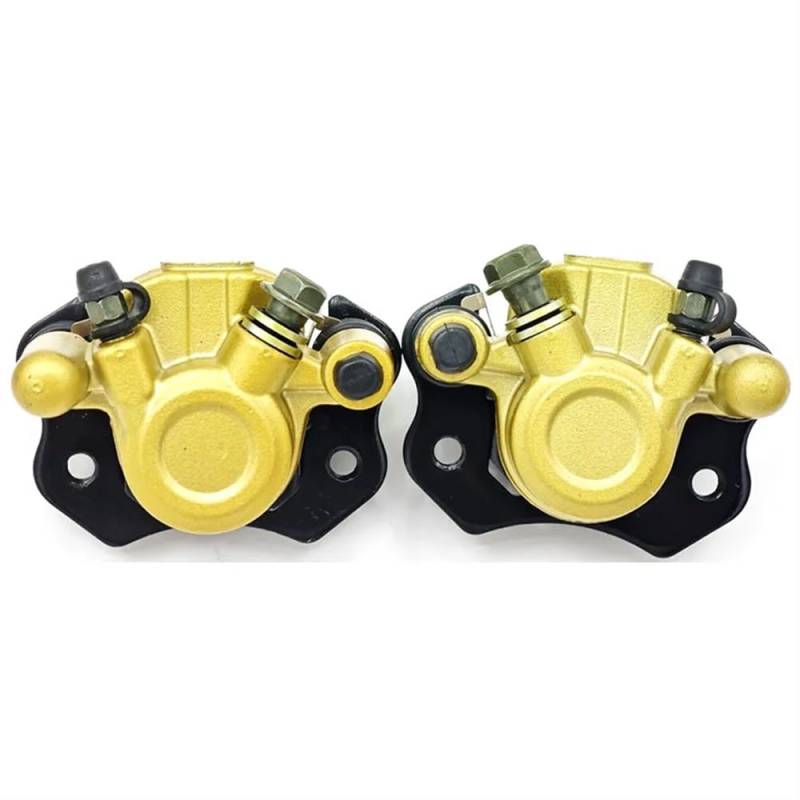 Universal Fit Vorne Hinten Disc Bremssättel Kompatibel mit 50cc 70cc 90cc 110cc 125cc 150cc ATV Buggy Quad Hauptzylinder klemme Untere Pumpe(Left Right Yellow) von RTdFBXC