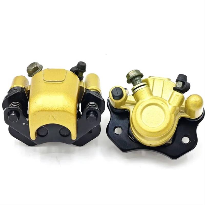 Universal Fit Vorne Hinten Disc Bremssättel Kompatibel mit 50cc 70cc 90cc 110cc 125cc 150cc ATV Buggy Quad Hauptzylinder klemme Untere Pumpe(Right Yellow) von RTdFBXC