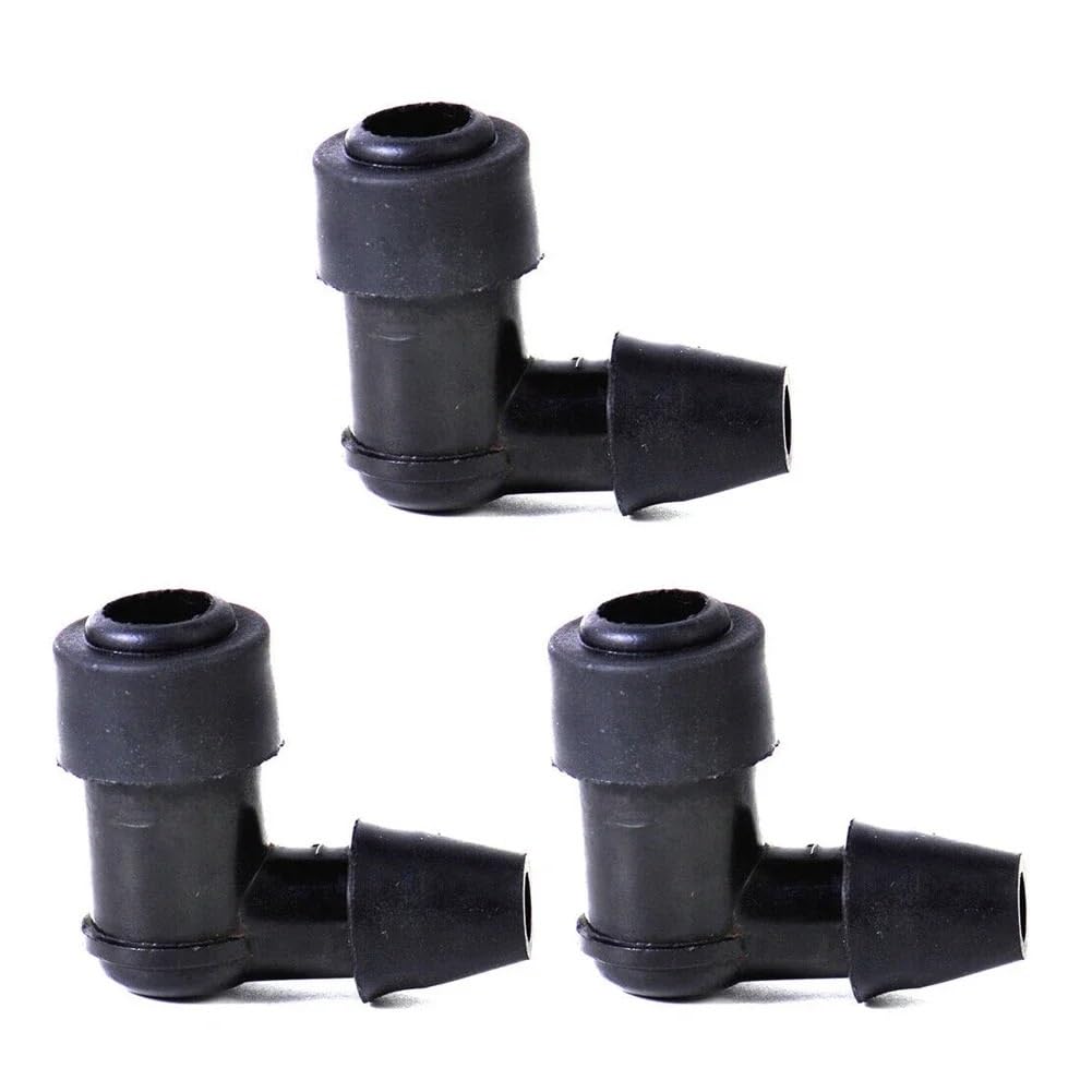 Universal Fit Zündkerzenstecker 3PCS Schwarz Kompatibel mit Dirt Bike ATV und Motorrad Einfache Installation von RTdFBXC