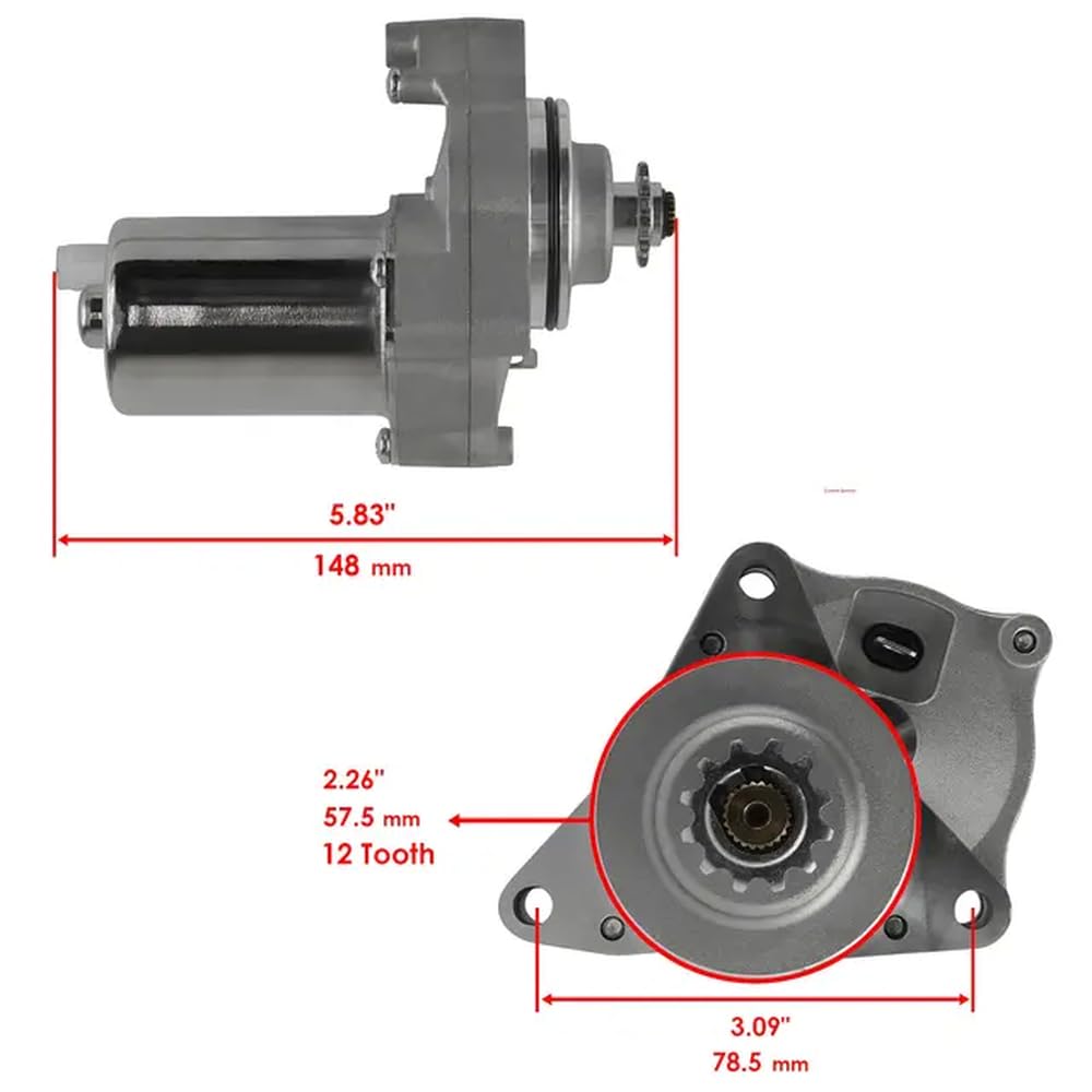 Elektrischer Starter 410-58006, kompatibel mit Mohave 110 Rockstar 150 Motorsports STR125 Storm 125 WD90 11612-A90-10 von RTqFZK