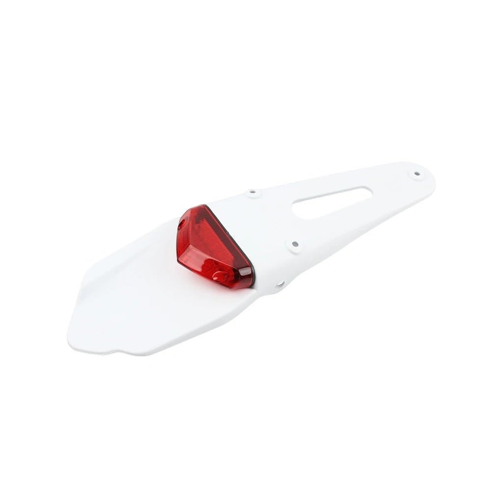 Motocross-Teile, Blinker, Lauflampen, kompatibel mit TE250 TE300 RMZ250 RMZ450 DRZ400, Universal-Motorrad-Heckfender-Rücklicht-Bremslampe, kompatibel mit ähnlichen Modellen(White RED) von RTqFZK