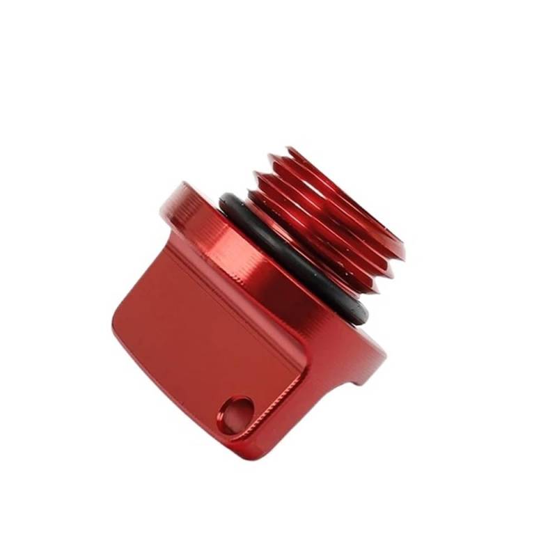 Motorrad-Öleinfülldeckel-Stecker M20 x 2,5, kompatibel mit Kurbelgehäuse-Motoröldeckel-Schraubstopfen(RED) von RTqFZK