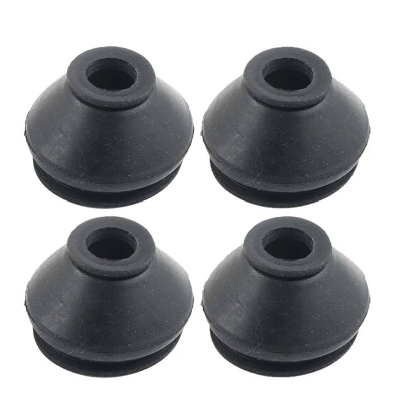 Universelle Gummi-Spurstangenkopf-Kugelgelenk-Staubmanschetten, kompatibel mit ATV Quad Go Kart, 2/4/6 Stück(4 PCS) von RTqFZK