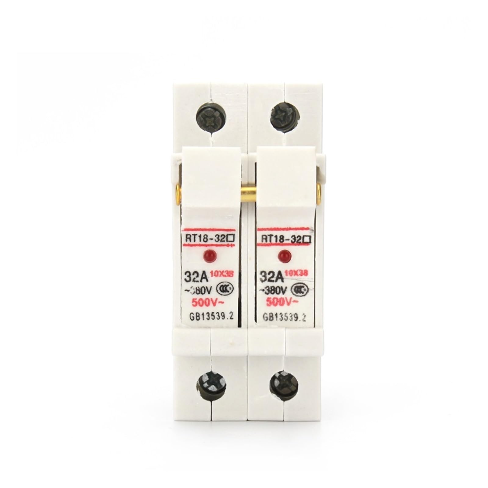 1P 2P 3P 4P RT18-32X AC ~380V Copper Fuse Holder 500V 10x38mm DIN rail mounting Fuse holder bottom adapter with Fuse RUAJOGYNVM(1A,2P) von RUAJOGYNVM