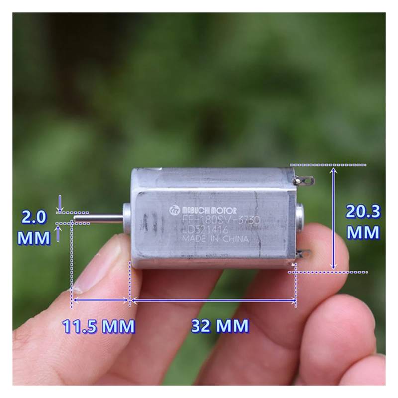 FF-180SV-3730 DC electronic starter 180SH DC 1.2V 2.4V 3V 3.7V 14200RPM High Speed 20mm electronic starter For Toy Car Boat Model Shaver RUAJOGYNVM von RUAJOGYNVM