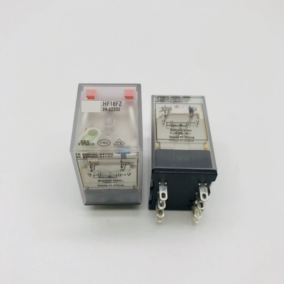 HF18FZ-24-2Z232 024VDC two group conversion 8-pin 7A with LED button relay RUAJOGYNVM von RUAJOGYNVM