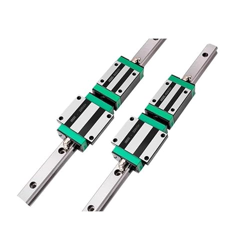 Linear rail HGR15 /20/25 2pcs Linear Guide Rail + 4pcs Linear Block Carriage RUAJOGYNVM(2 Rails 4 HGW25CC,1300mm) von RUAJOGYNVM