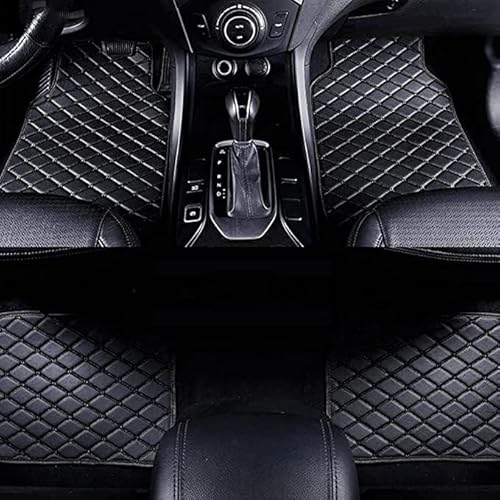 4 Pcs Auto Fußmatten für Audi A4 2017-2019, rutschfest Autofussmatten Hochwertige Materialien Automatte Autoteile,A Black von RUGPDA