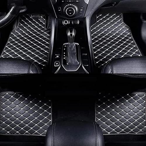 4 Pcs Auto Fußmatten für Audi Q5 FY 2017-2022, rutschfest Autofussmatten Hochwertige Materialien Automatte Autoteile,B Black Beige von RUGPDA