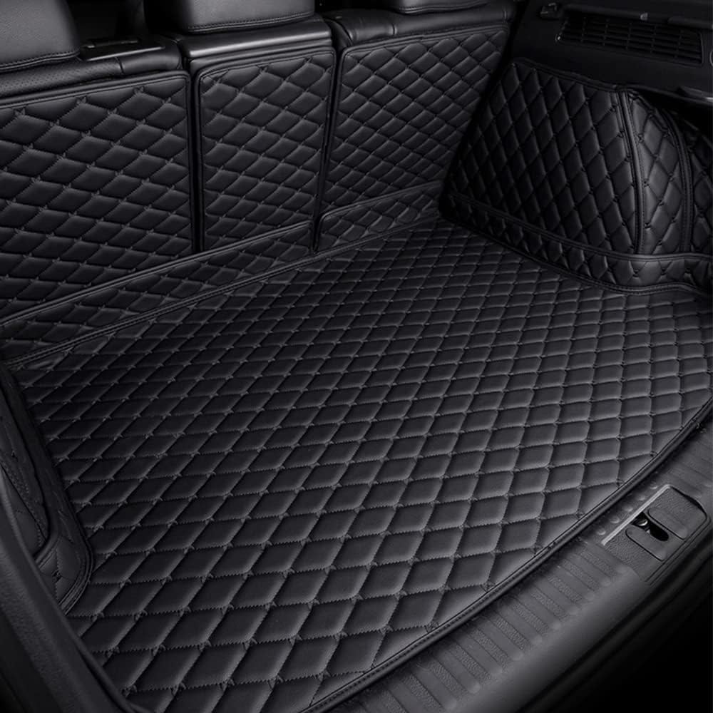 Auto Kofferraummatte Für Hyundai Genesis GV70 5seat 2021-2022, Kofferraumschutz Zubehör Nonslip Waterproof Staubschutzpolster,A Black von RUGPDA