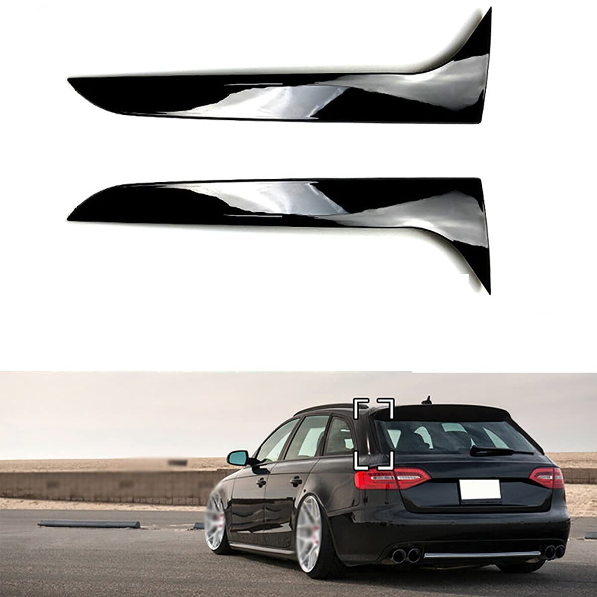 Kofferraum Heckflügel Spoiler für Audi A4 B8 Allroad Avant 2009 2010 2011 2012 2013 2014-2016,Autozubehör von RUHANE