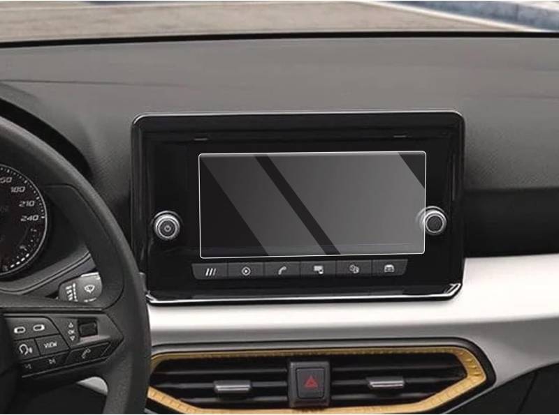 RUIYA 8.25" Navigation Schutzfolie Kompatibel mit Seat ibiza Arona Ateca 2022 2023 2024, Navigation Displayschutzfolie HD Hartglas Ateca Schutzfolie GPS Touchscreen Gehärtetem Glas Schutzfolie von RUIYA