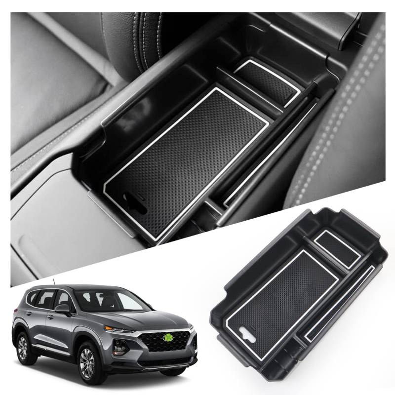 Ruiya Kompatibel mit Volvo XC40 | C40 2018-2024 2025 Mittelkonsole Aufbewahrungsbox, XC40 Armlehne Organizer Tray Mittelarmlehne Handschuhfach Mittelkonsole Organizer Ablagefach XC40 Zubehör von RUIYA