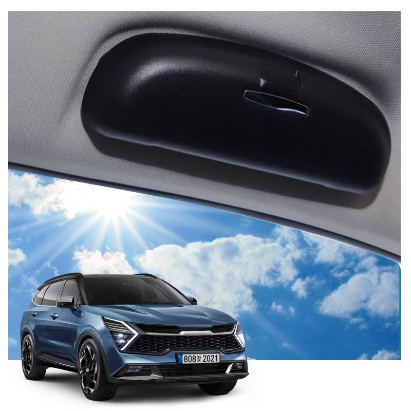 Ruiya Sonnenbrillenhalter Auto Kompatibel mit Sportage NQ5 EV6 Ceed XCeed NIRO Stonic Sorento MQ4 e-Soul,Brillenetui Auto Glasses Case Holder Brillenetui Auto Sonnenbrille Brillenetui Brillenbox von RUIYA