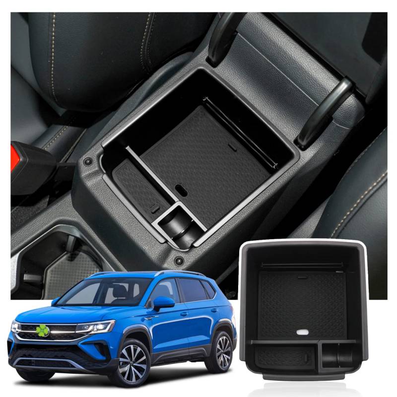 Ruiya Kompatibel mit Seat Tarraco 2019-2024 VW Tiguan 2 2017-2023 Mittelkonsole Aufbewahrungsbox, Armlehne Organizer Tray Mittelarmlehne Handschuhfach Mittelkonsole Organizer Tarraco Zubehör von RUIYA