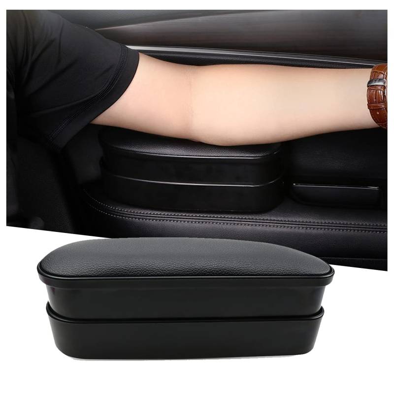 Ruiya Auto Universal Türgriff Ellbogenauflage, Armlehnenstütze Aufbewahrungsbox Organizer Armlehnenkissen Ellbogenauflage Teleskop Aufbewahrungsbox Organizer für Fahrer Arm Comfort Pad von RUIYA