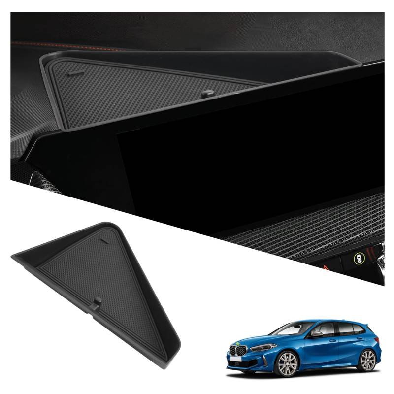 Ruiya Kompatibel mit BMW 1er F40 Serie 1 F40 2019-2024 / 2er F44 Gran Coupe 2020-2025 Mittelkonsole Aufbewahrungsbox, Organizer Tray Navigation Ablagen Organizer Tablett BMW 1 Serie Zubehör von RUIYA