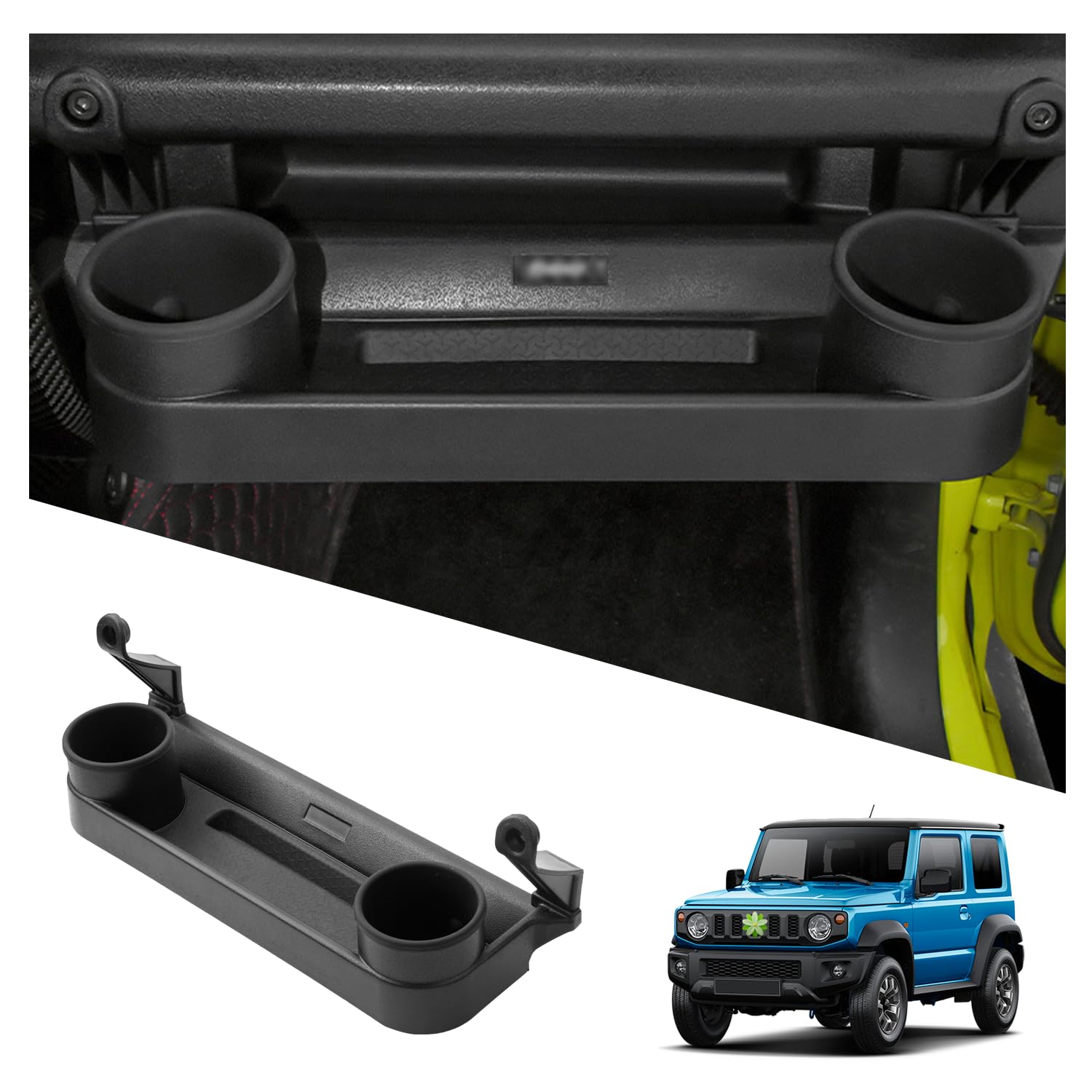 Ruiya Kompatibel mit Suzuki Jimny JB64 | JB74 2019-2024 2025 Mittelkonsole Aufbewahrungsbox, Beifahrer Organizer Tray Innen Armaturenbrett Box Mittelarmlehne Tablett Organizer Jimny Zubehör von RUIYA