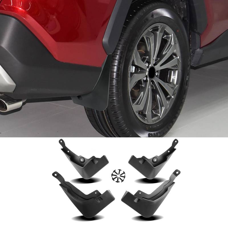 Ruiya für Toyota RAV4 2019 2020 2021 2022 2023 2024 Auto Kotflügel, Auto Schmutzfänger Die Mud Guards vorne hinten Links rechts Ersatzteil Auto Rad Schutz Schlamm Fender Toyota RAV4 Zubehör von RUIYA