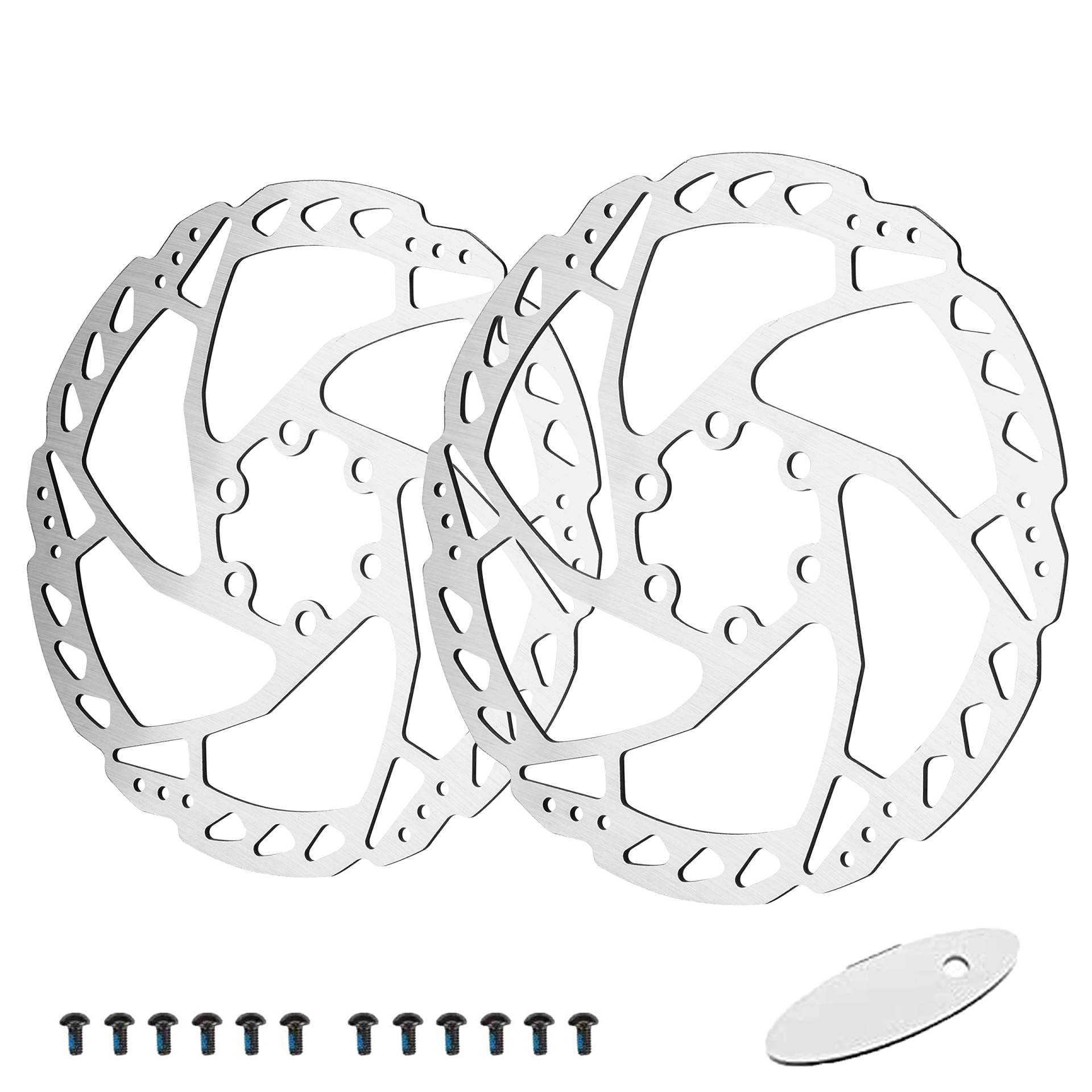 Rujoi-Bike-Scheibenbremsrotor-Kit, 180mm Scheibenbremsen-Rotoren mit 12 Bolzen L.IT passen in vielen Marken der Scheibenbremssattel und passen für MTB, Rennrad, Update von RUJOI